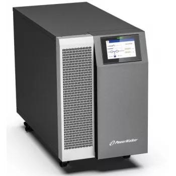PowerWalker VFI 30K TAP PF1 3/3 BE Online dubultās konversijas UPS, 30kVA/30kW, 3 fāžu ieeja/izeja, tornis, ārējās baterijas