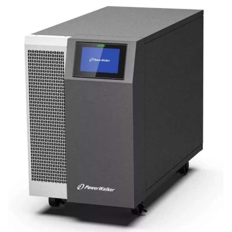 PowerWalker VFI 30K TAP PF1 3/3 BE Online dubultās konversijas UPS, 30kVA/30kW, 3 fāžu ieeja/izeja, tornis, ārējās baterijas