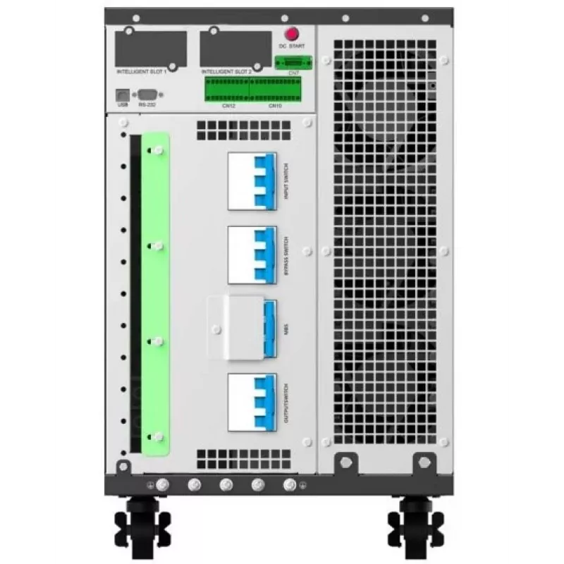 PowerWalker VFI 30K TAP PF1 3/3 BE Online dubultās konversijas UPS, 30kVA/30kW, 3 fāžu ieeja/izeja, tornis, ārējās baterijas