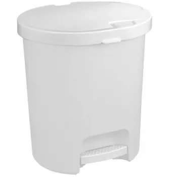 CURVER Deco Bin atkritumu tvertne ar pedāli 25L 36x41cm balta