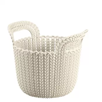 CURVER Knit XS apaļais grozs 3L balts 23x19x19cm