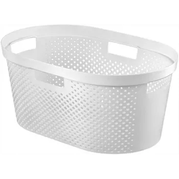 CURVER Infinity Recycled veļas grozs 40L 59x39x27cm Balts