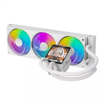 DarkFlash DV360S MAX White 360mm ARGB AIO šķidruma dzesētājs CPU