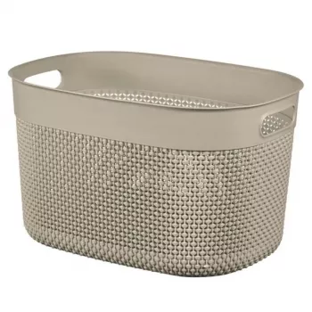 CURVER Filo L uzglabāšanas grozs 18L 38x28x22cm bēšs pīts izskats