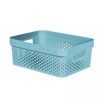 Curver Infinity Recycled 11L uzglabāšanas kaste zila 36x27x14cm