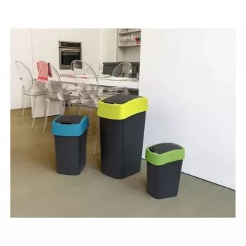 Curver Flip Bin 45L atkritumu tvertne melna/zila