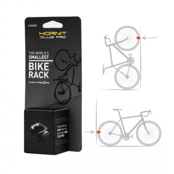 Hornit CLUG PRO Roadie Black S 7761RCP - velosipēda glabāšanas statīvs 23mm-32mm (1-1.25)