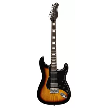 Stagg SES-60 SNB elektriskā ģitāra - Sonic Blue, SSS skaņuņēmēji, Alder korpuss