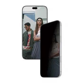PanzerGlass PGS 2 virzienu privātuma ekrāna aizsargplēve Apple iPhone 18 Pro Max - Ultra-Wide Fit rūdīts stikls, Diamond Strength, antibakteriāla, SnapOn aplikators