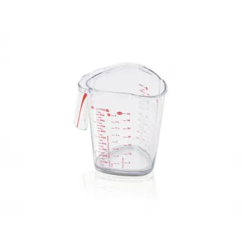 LEIFHEIT Mērglāze 1L, caurspīdīga, SAN plastmasa, ml/L/gramu skala, mazgājama trauku mašīnā