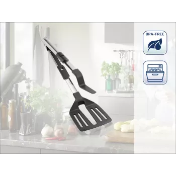 Leifheit ProLine 2-in-1 lāpstiņa un trimmeris, nerūsējošais tērauds, 30,5 cm