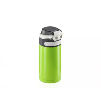 LEIFHEIT Thermo Mug Flip 350ml zaļš - Termokrūze ar dubultām vakuuma sienām, 360° dzeršana, neizplūstošs