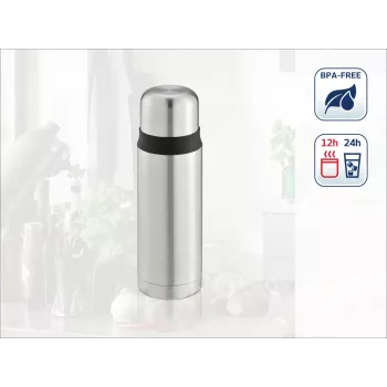 LEIFHEIT Thermos Coco 0,5L nerūsējošā tērauda vakuuma termos pudele, sudraba