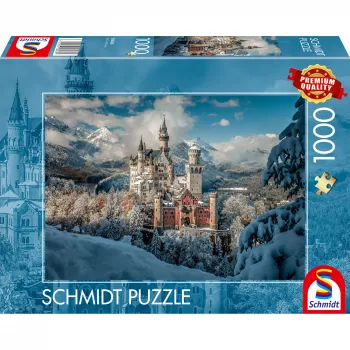 Schmidt Spiele Winterliches Schloss Neuschwanstein 1000 detaļu puzle
