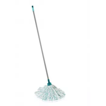 LEIFHEIT Classic mops ar 140 cm tērauda kātu un absorbējošu viskozes galvu