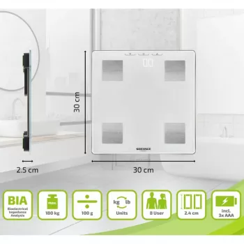 SOEHNLE Shape Sense Connect Lite ķermeņa analīzes svari ar Bluetooth un lietotni