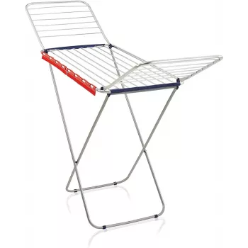 LEIFHEIT Classic Tumble Dryer Siena 200 Easy Aluminium - 20 m spārnu tipa drēbju žāvētājs, sudraba/pelēks