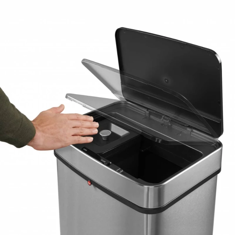 HAILO Öko Vario XL atkritumu šķirošanas sistēma, 2x25L, nerūsējošais tērauds