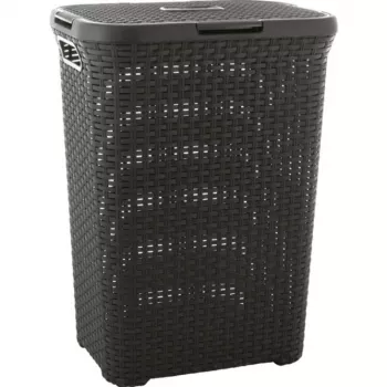 Curver Style 60L veļas kaste tumši pelēka