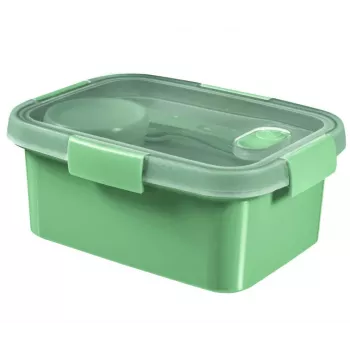 CURVER pusdienu komplekts taisnstūra formas 1,2L Smart Eco To Go 20x15x9cm Soft Green