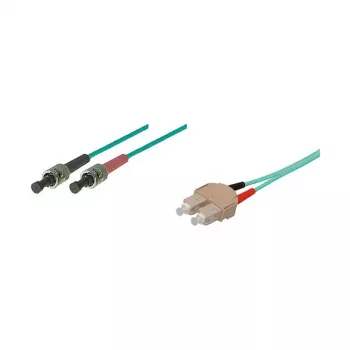 Good Connections SC/ST Duplex OM3 daudzmodu optiskās šķiedras savienojuma kabelis, 50/125µm, LSZH, 2m, Aqua