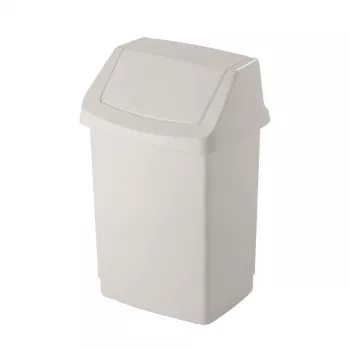 CURVER Click-it 50L atkritumu tvertne ar pedāli, balta, 38.5x33.5x63.5 cm