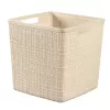 CURVER grozs Jute Square 17L 28x28x27 cm krēmkrāsā