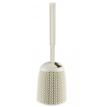 CURVER Knit tualetes birste ar turētāju, balta, Ø14x43 cm