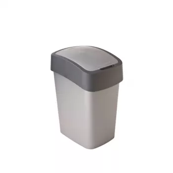 CURVER Flip Bin 25L atkritumu tvertne, sudraba/pelēka