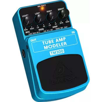Behringer TM300 Tube Amp Modeler efektu pedālis elektriskajai ģitārai, zils/melns