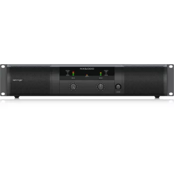 Behringer NX6000 Class D jaudas pastiprinātājs 2 x 3000W pie 4 omi ar DSP, melns