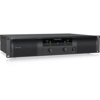Behringer NX6000 Class D jaudas pastiprinātājs 2 x 3000W pie 4 omi ar DSP, melns