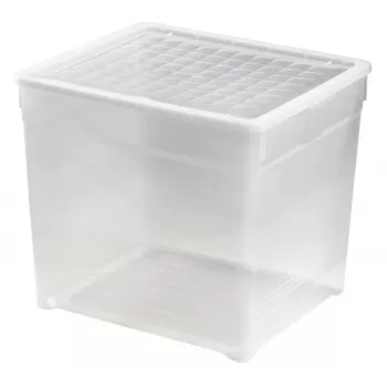 CURVER tekstila kaste ar vāku 33L caurspīdīga 39.5x34.2x34.3cm