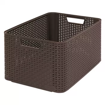 CURVER Box Style L 43,6 x 32,6 x 23 cm tumši brūna uzglabāšanas kaste