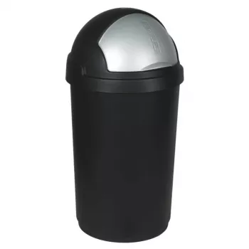 CURVER Bullet 50L melna/sudraba atkritumu tvertne