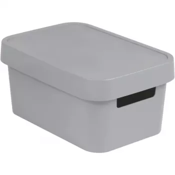 CURVER Infinity Recycled 4.5L uzglabāšanas kaste 27x19x12 cm pelēka