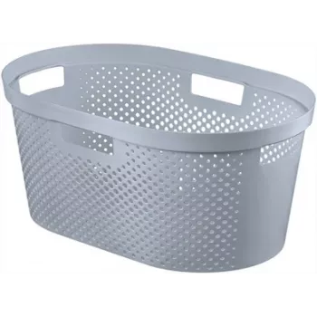 CURVER Infinity Recycled veļas grozs 40L 59x39x27cm pelēks
