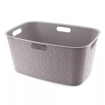 CURVER Softex 45L veļas grozs, pelēkbrūns, 57x37x27cm