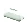 CURVER Smart To Go taisnstūra formas kūku transporta kārba 35,5 x 15 x 14,2 cm, zaļa