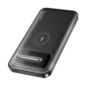 LogiLink PA0343RF bezvadu power bank 10000 mAh melns