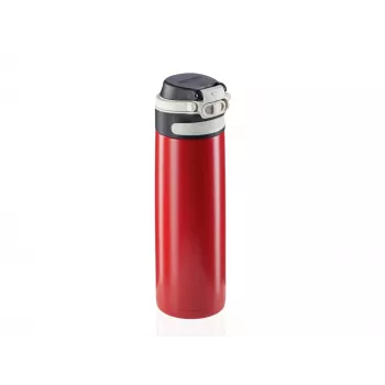 LEIFHEIT Thermo Mug Flip 600ml termokrūze sarkanā krāsā
