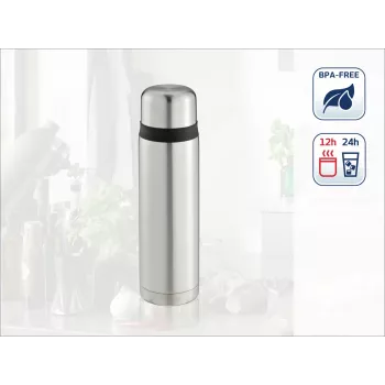 LEIFHEIT Thermos Coco 1.0L nerūsējošā tērauda vakuuma termoss, sudraba