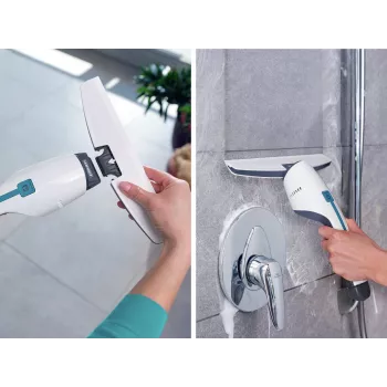 LEIFHEIT Nemo rezerves uzsūkšanas uzgalis dušas kabīnēm, flīzēm un spoguļiem – 170 mm silikona lūpa, pelēks/balts