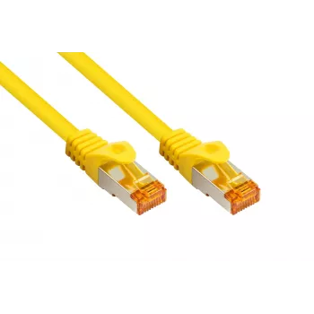 KABELMEISTER Cat.7 S/FTP tīkla kabelis, RJ45, TPE apvalks, bez halogēniem, dzeltens, 1m