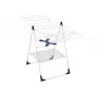LEIFHEIT Classic 250 Flex drēbju žāvētājs - 25 m žāvēšanas garums, augstumā regulējami spārni, salokāms, balts/zils