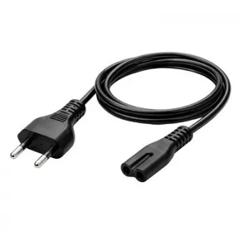 MediaRange MRCS346 IEC barošanas kabelis 1,5m Europlug uz C7 Figure-8 melns