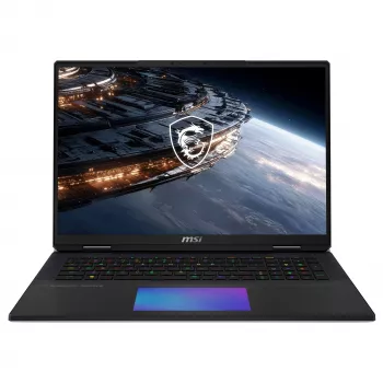 MSI Titan 18 HX A2WJ-1410FRY spēļu klēpjdators, 18 collu UHD+ Mini LED 240Hz, Intel Core Ultra 9 290HX Plus, 64GB DDR5, 2TB SSD, GeForce RTX 5090 24GB, Windows 11 Pro, franču AZERTY tastatūra