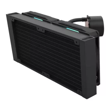 FSP AE24-B 240 mm ARGB visu vienā CPU šķidruma dzesētājs, LGA1851/AM5, melns