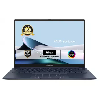 ASUS Zenbook 14 UX3405CA-ISSQD0X klēpjdators, 14 collu WUXGA OLED, Intel Core Ultra 7 255H, 16GB LPDDR5x, 512GB SSD, Windows 11 Pro, franču AZERTY tastatūra