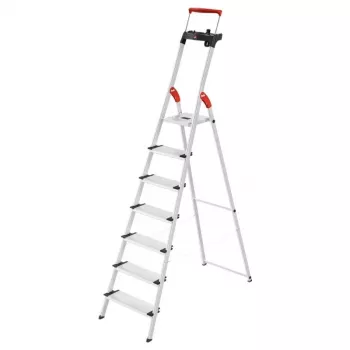 HAILO L85 ComfortLine alumīnija sadzīves kāpnes, 7 pakāpieni, 150 kg, EN 131